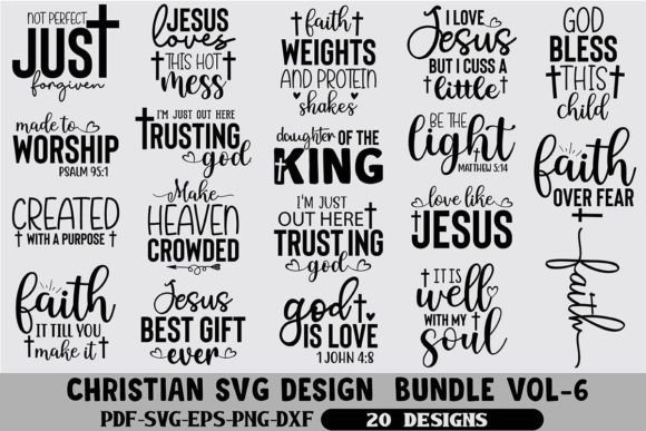 Christian SVG Design Bundle Vol. 6