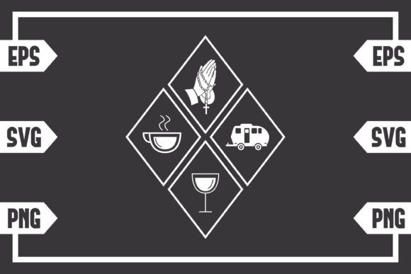 Coffee Jesus Wine and Camping Caravan Crafts