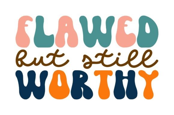 Flawed but Still Worthy Jesus Retro Svg