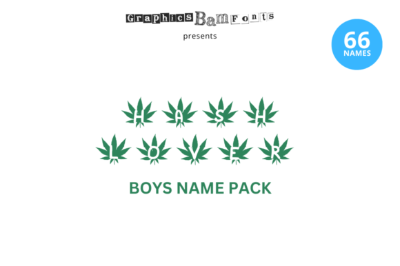 Hash Lover 66 Boys Name Pack & Crafts