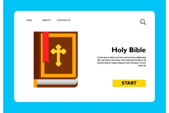 Icon of Brown Holy Bible Book with Chris