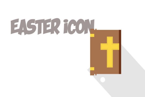 Jesus Book Easter Icon and Icons