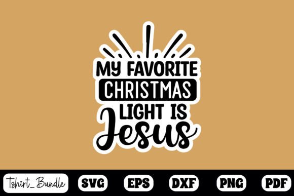 My Favorite Christmas Sticker Design for Crafts