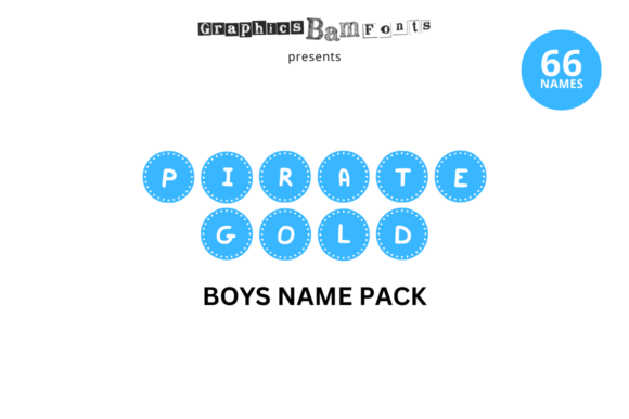Pirate Gold 66 Boys Name Pack & Crafts